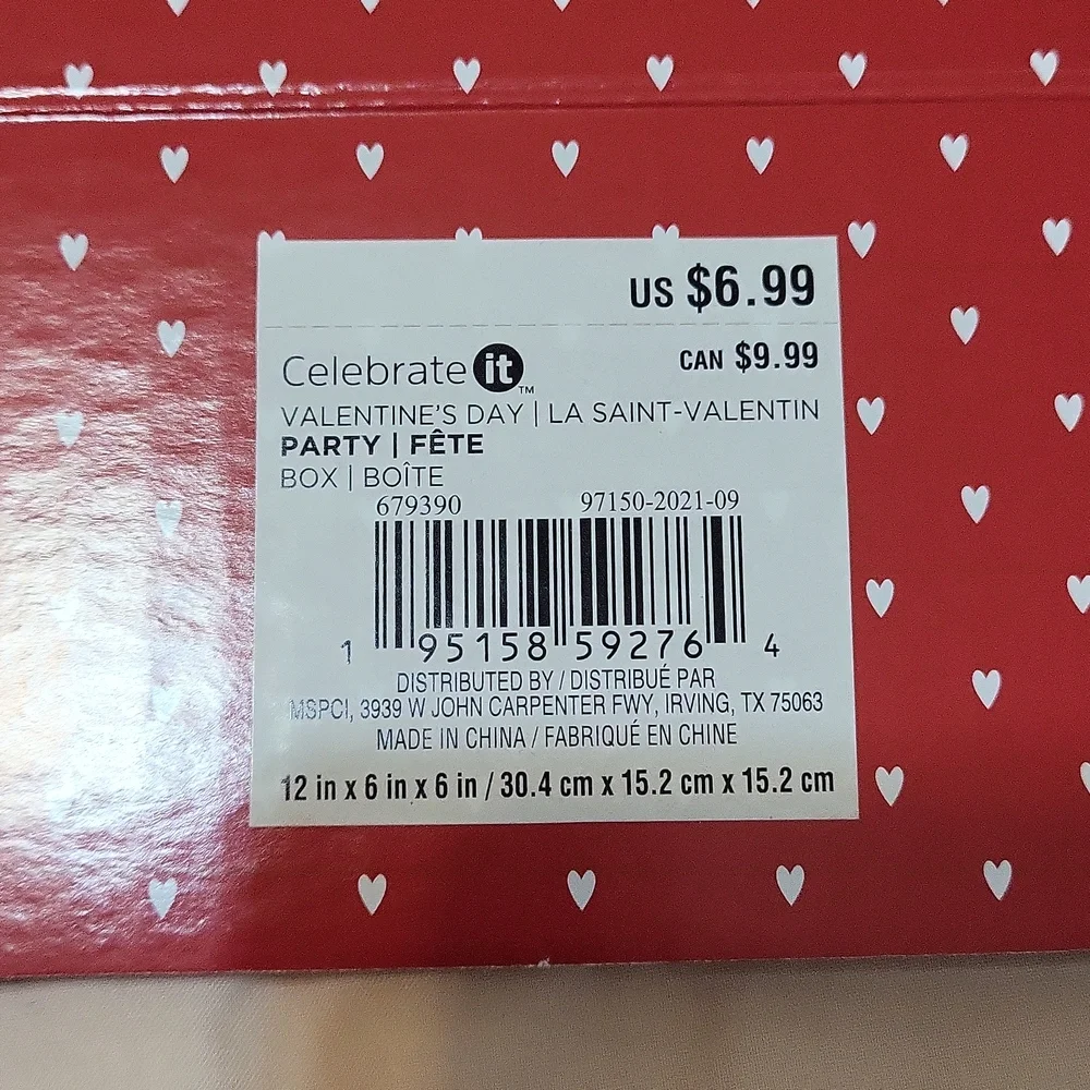 4 Valentine's Cardboard Boxes